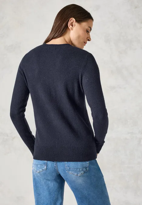 Feinstrickpullover universal blue