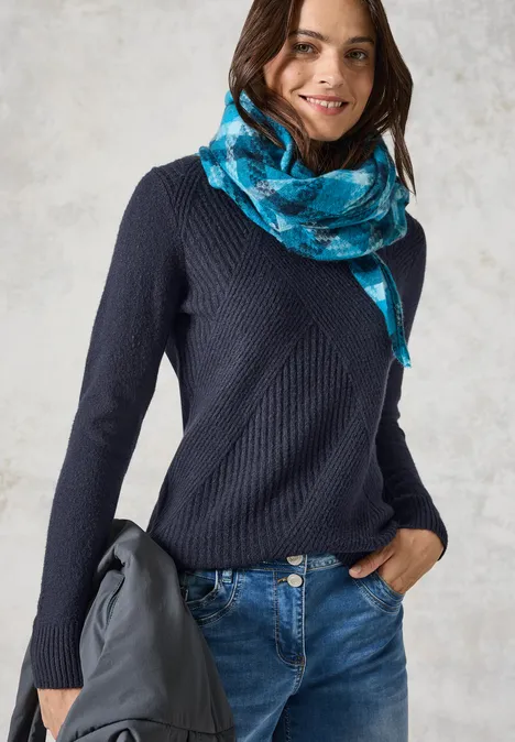Feinstrickpullover universal blue