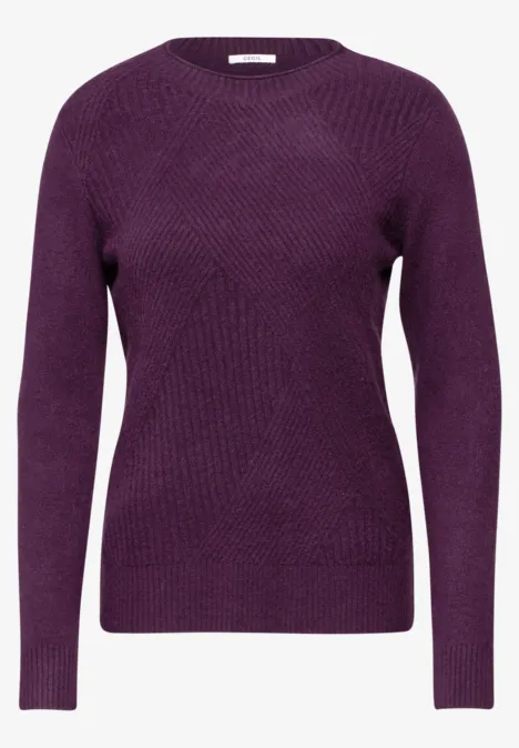 Feinstrickpullover beloved berry melange
