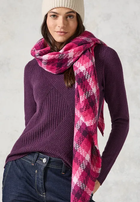 Feinstrickpullover beloved berry melange