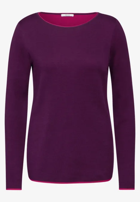 Feinstrickpullover beloved berry