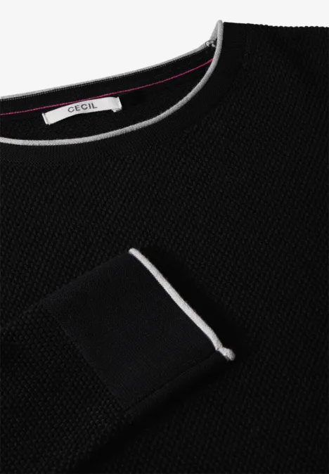 Feinstrickpullover Black