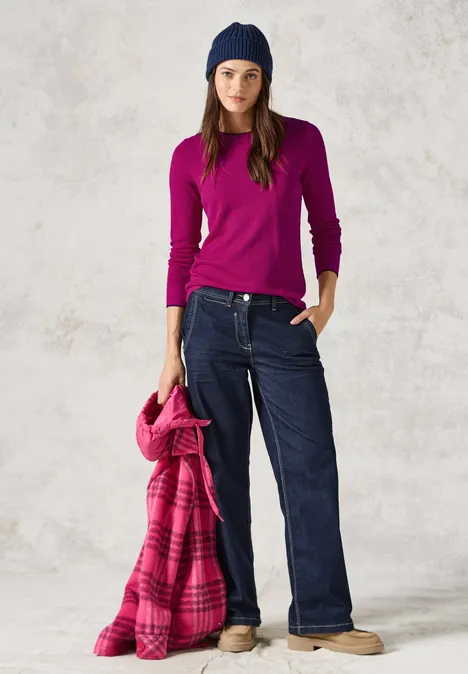 Feinstrickpullover jewel pink