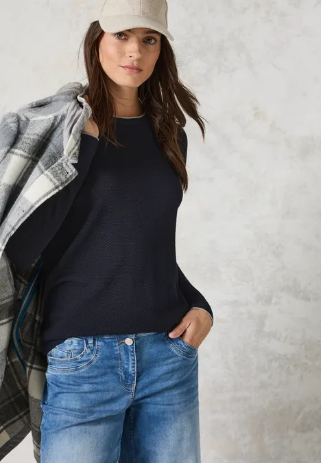 Feinstrickpullover universal blue