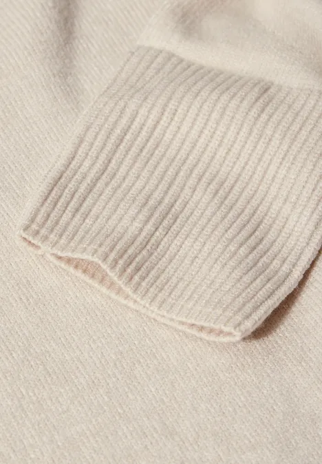 Softer Feinstrickpullover alabaster beige melange