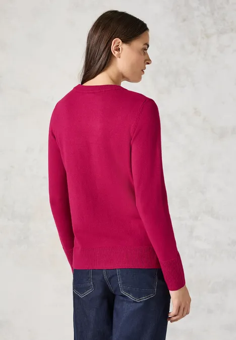Softer Feinstrickpullover jewel pink