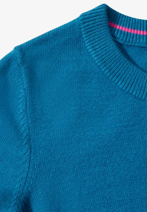 Softer Feinstrickpullover celestial aqua blue