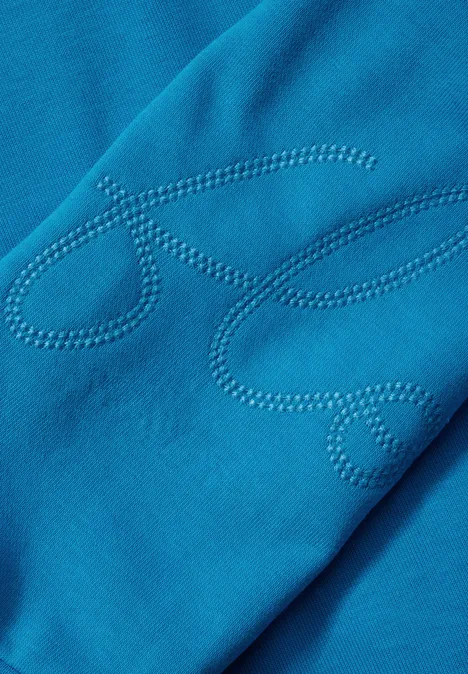Sweatshirt mit Stickerei dynamic aqua blue