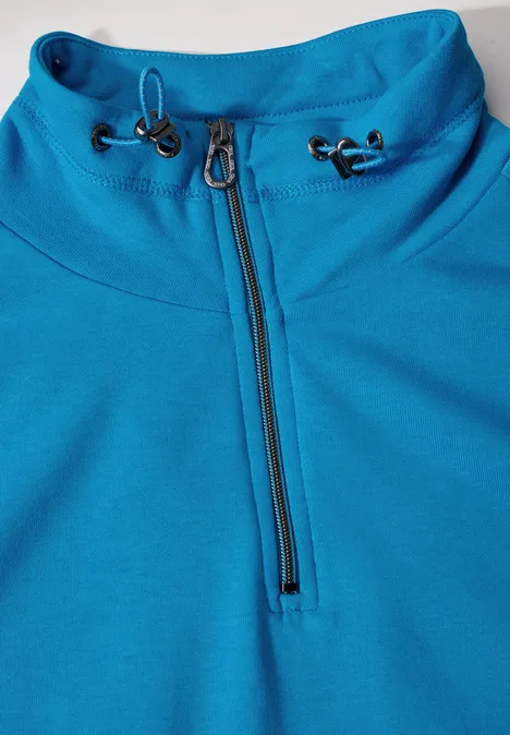 Sweatshirt mit Stickerei dynamic aqua blue