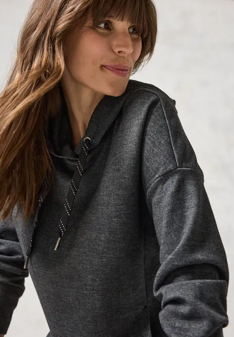 Sweatshirt mit Kapuze charcoal grey melange