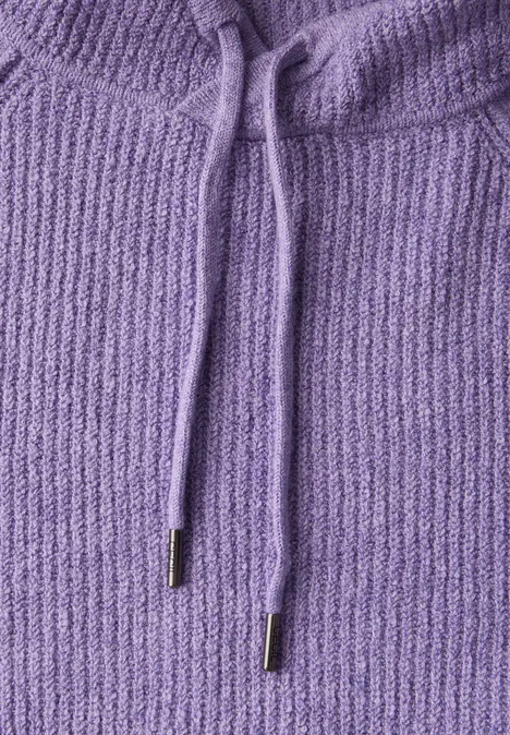 Strukturmix Raglan Pullover lilac melange