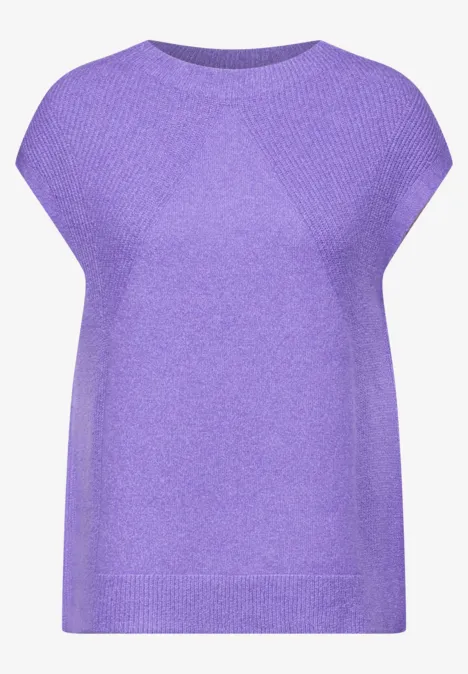 Pullunder mit Strukturmix lilac melange