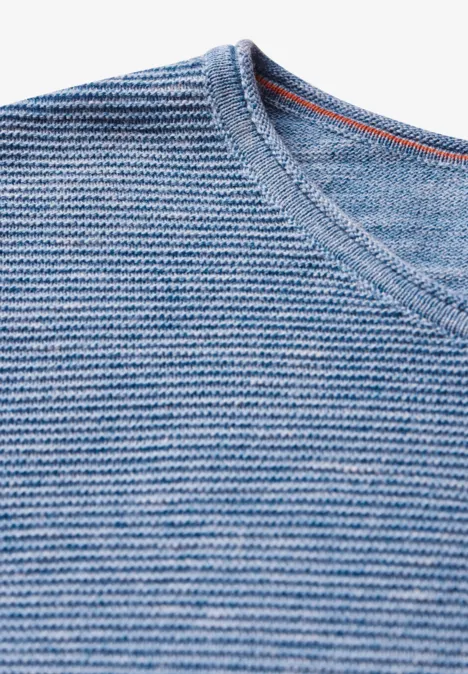 Strukturpullover heather sky blue