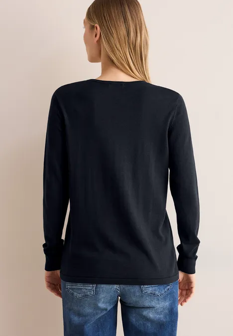 Rundhalspullover universal blue