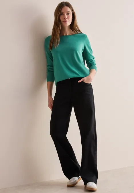 Rundhalspullover sea green