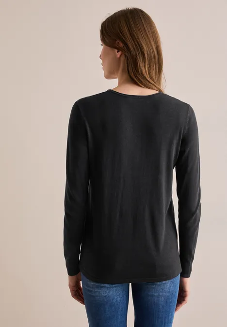 Feinstrickpullover Black