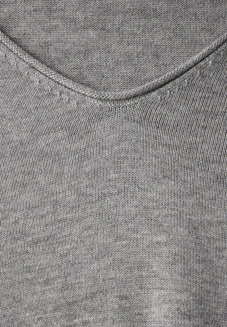 Feinstrickpullover mineral grey melange