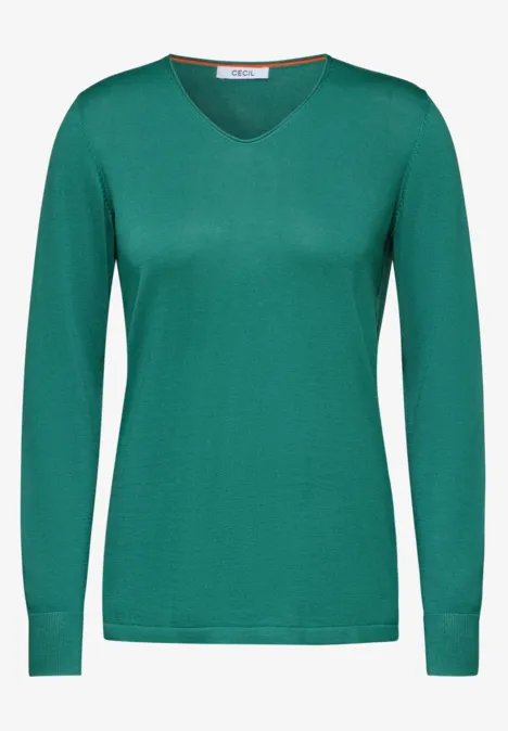 Feinstrickpullover sea green