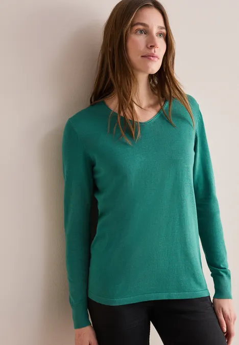 Feinstrickpullover sea green