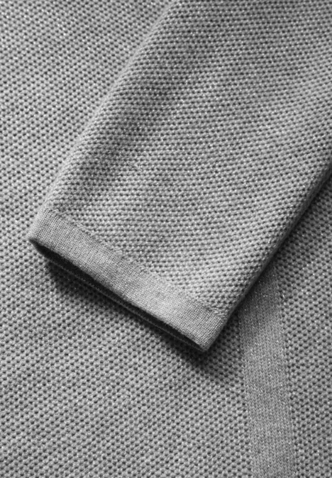 Schimmernder Pullover mineral grey melange