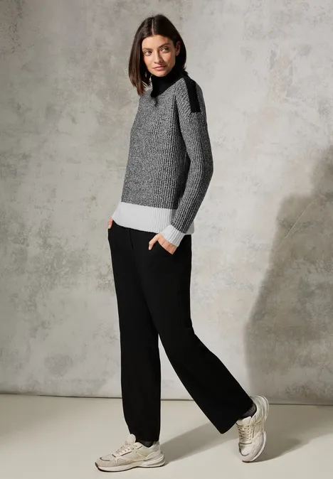 Pull en mouliné Black