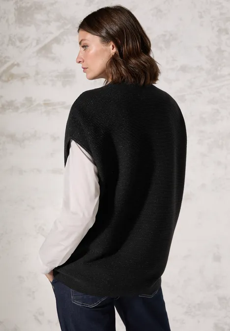 Pullunder mit Glitzerfäden black lurex