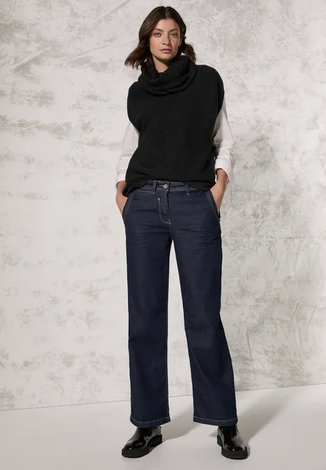 Pullunder mit Glitzerfäden black lurex