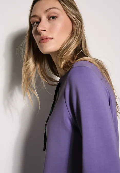 Modal mix sweatshirt gentle lilac