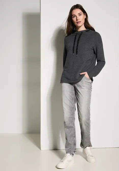 Sweater mit Stehkragen flint grey melange