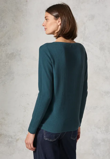 Pullover mit Struktur atlantic green
