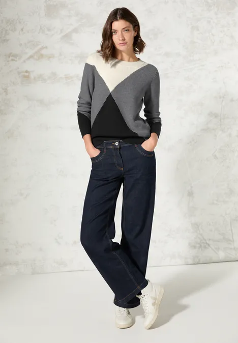 Colorblock Pullover platinum grey mel.