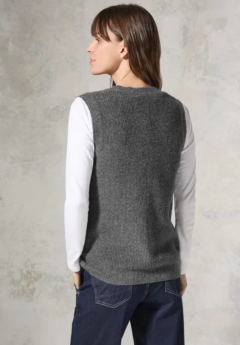 Gilet structuré flint grey melange