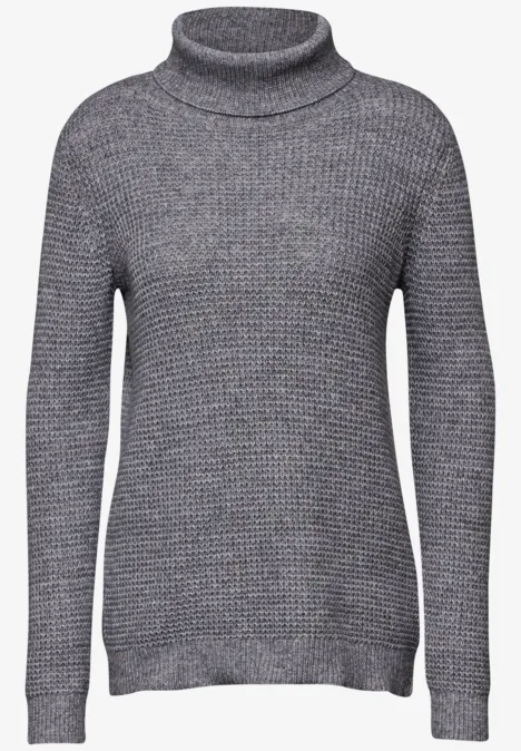 Softer Rollkragenpullover flint grey melange