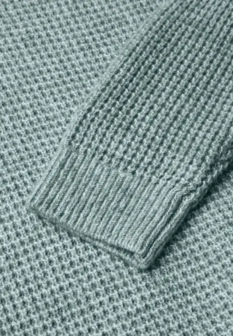 Softer Rollkragenpullover glaced green melange