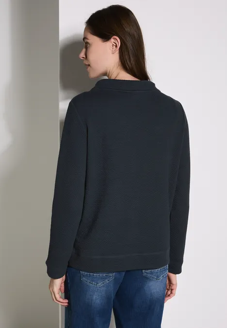 Struktur-Sweatshirt universal blue
