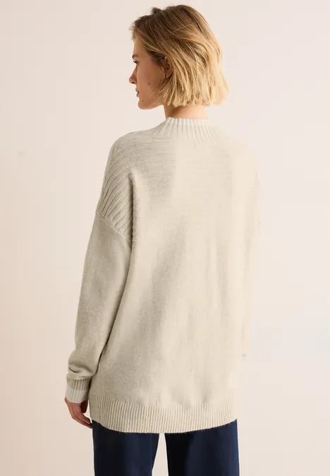 Strukturmix Pullover desert beige melange