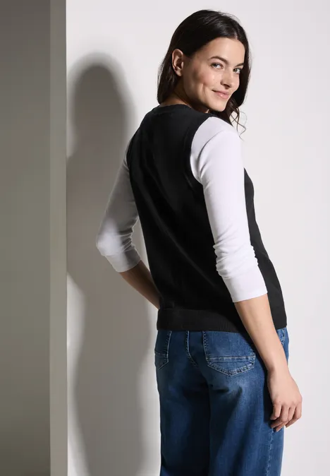 Pullunder mit Struktur Black