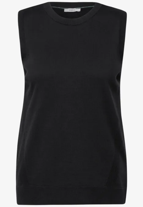 Pullunder mit Struktur Black