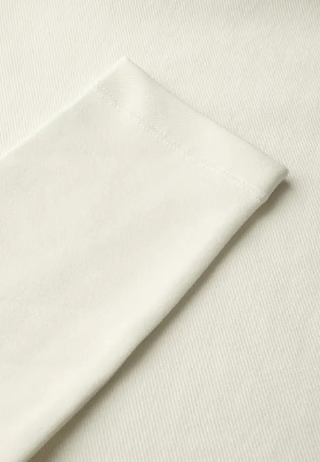 Twill Sweat Hoodie vanilla white