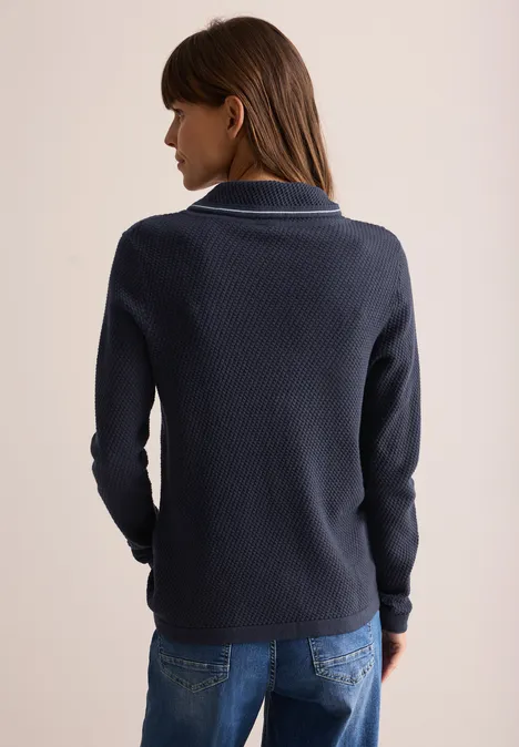 Struktursweater universal blue