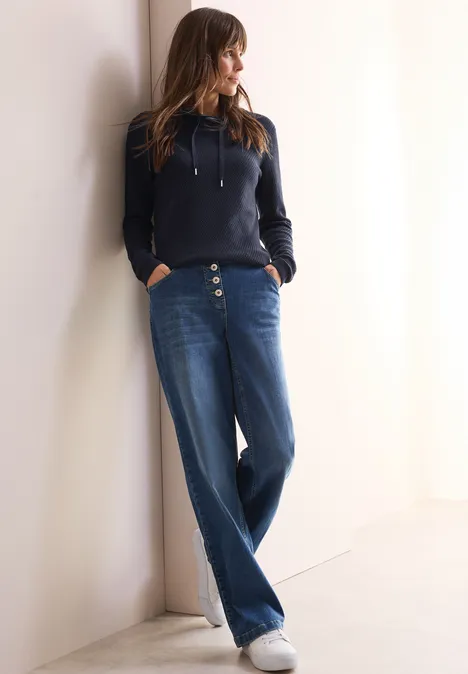 Struktursweater universal blue