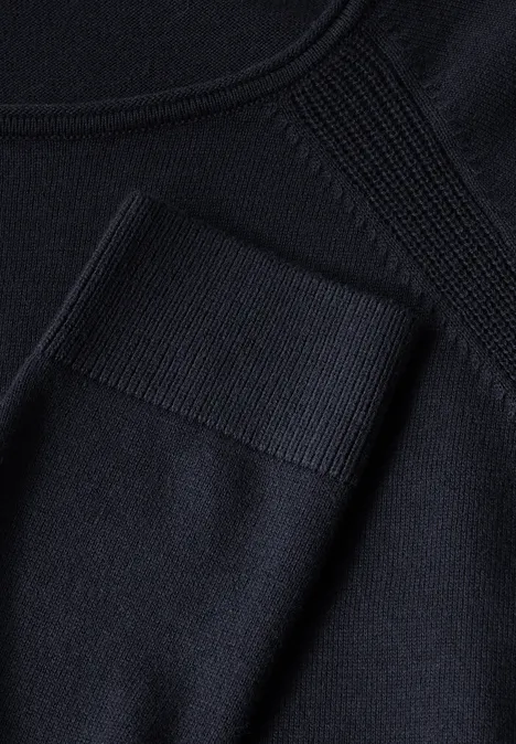 Strukturmix Pullover universal blue