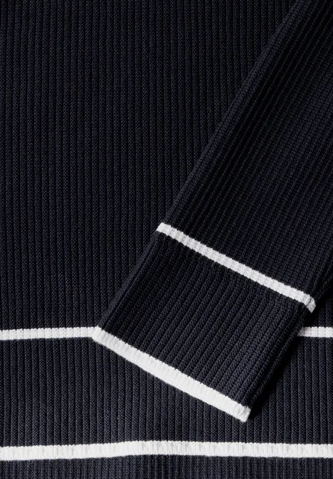 Strukturpullover universal blue
