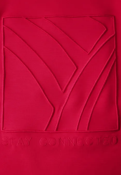 Sweatshirt mit Artwork granita red