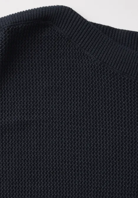 Leichter Strukturpullover universal blue
