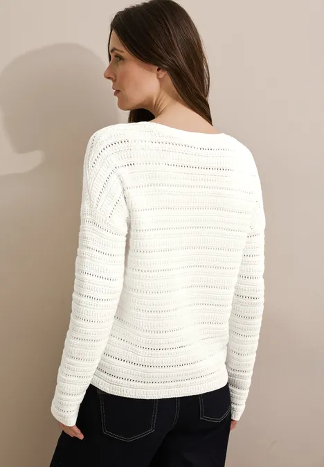 Strickpullover vanilla white