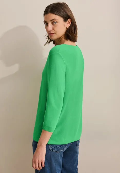 Trui met structuur iced neon green