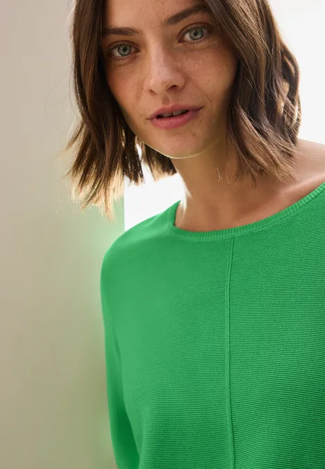 Trui met structuur iced neon green