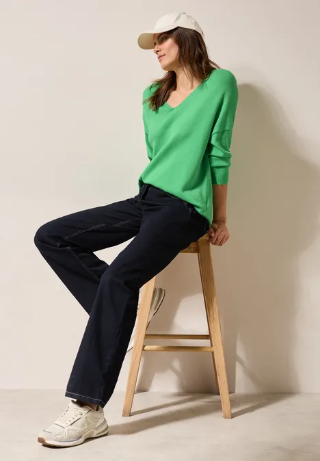 Kuscheliger Pullover iced neon green