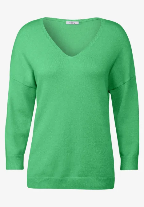 Gezellige trui iced neon green